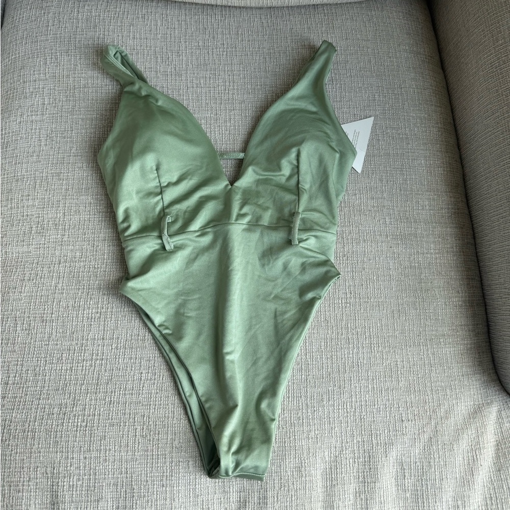 Green One Piece Swimsuit